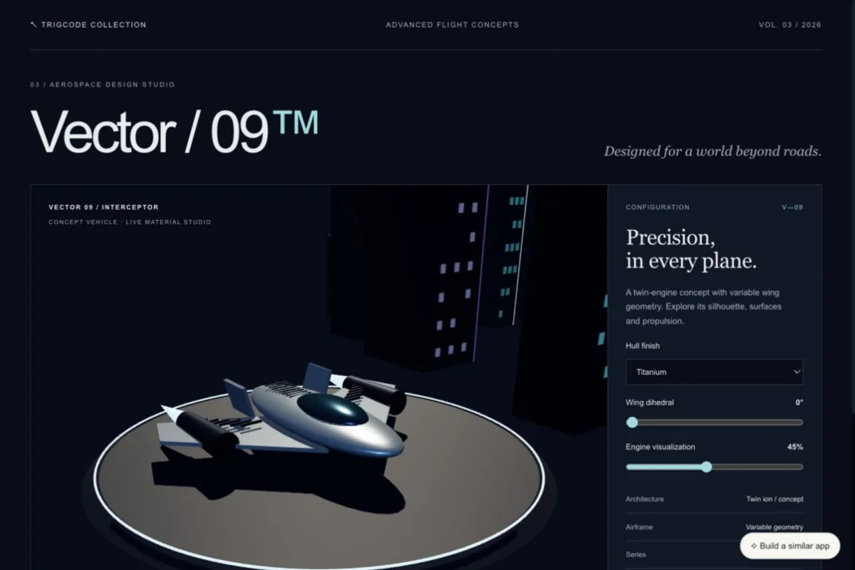Vector / 09 app preview